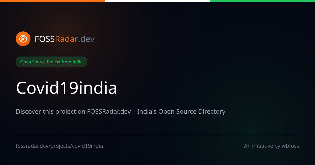 COVID-19 India - JavaScript Open Source...